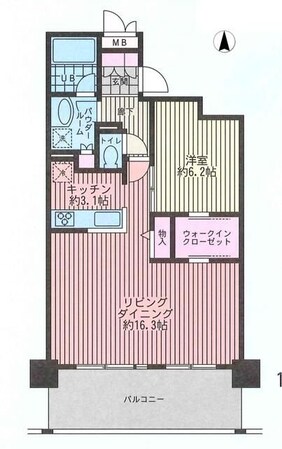 セレストタワー湘南平塚の物件間取画像